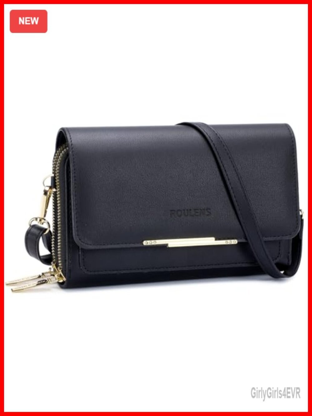 Small Crossbody Bag for Women PU Leather Shoulder Handbag Wallet with Card Slots